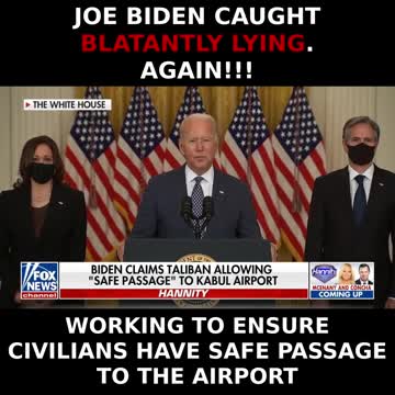 Biden caught blatantly lying. Again!