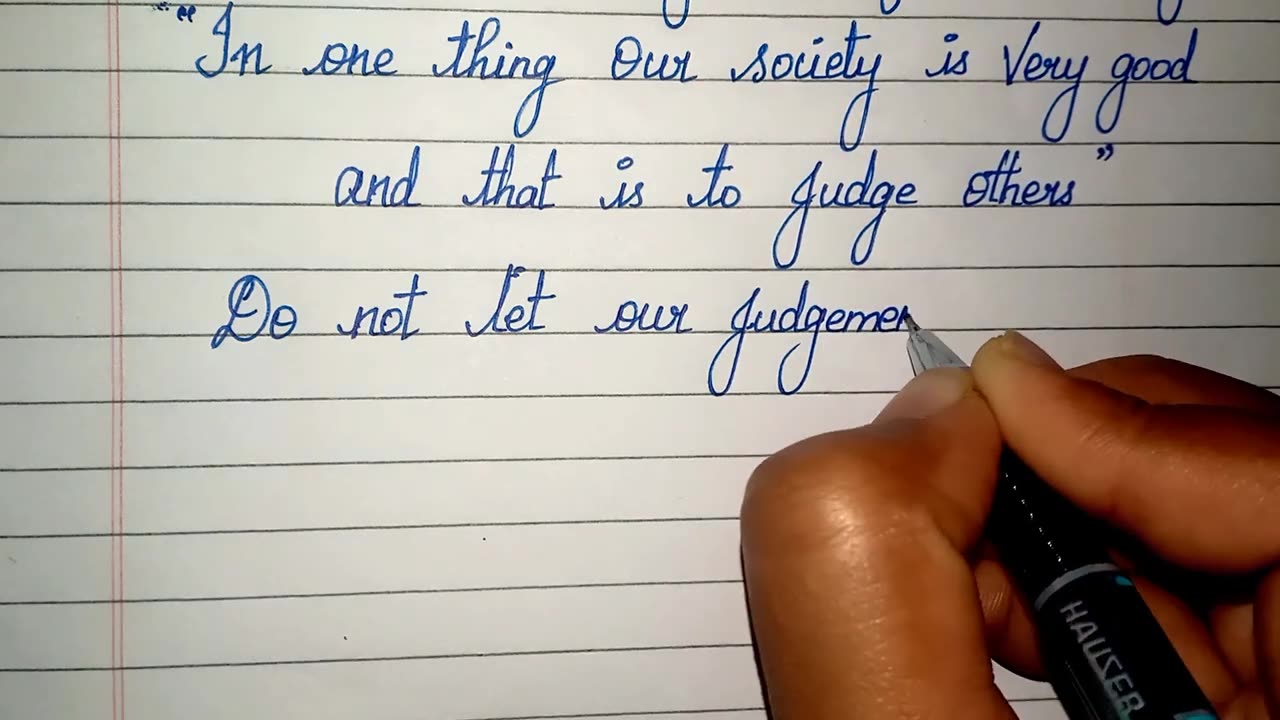 How to write cursive handwriting