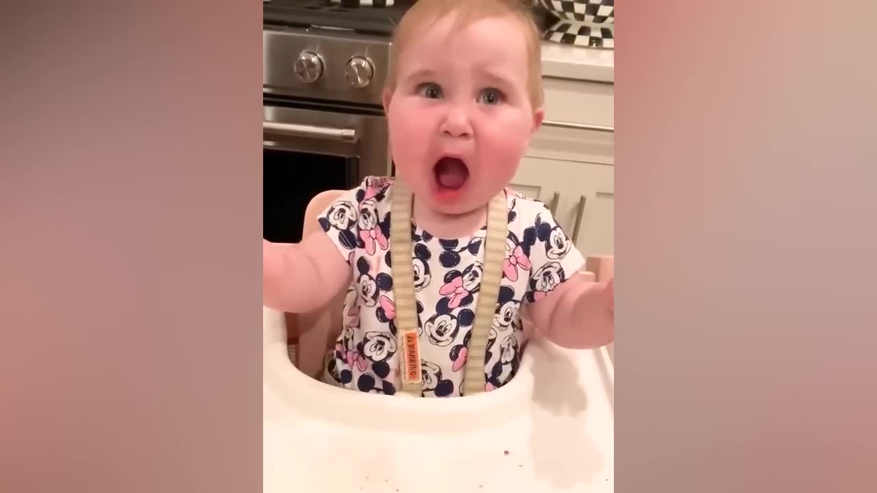 Try Not To Laugh : Baby Eating Fruit For The First Time | Funny baby video-17