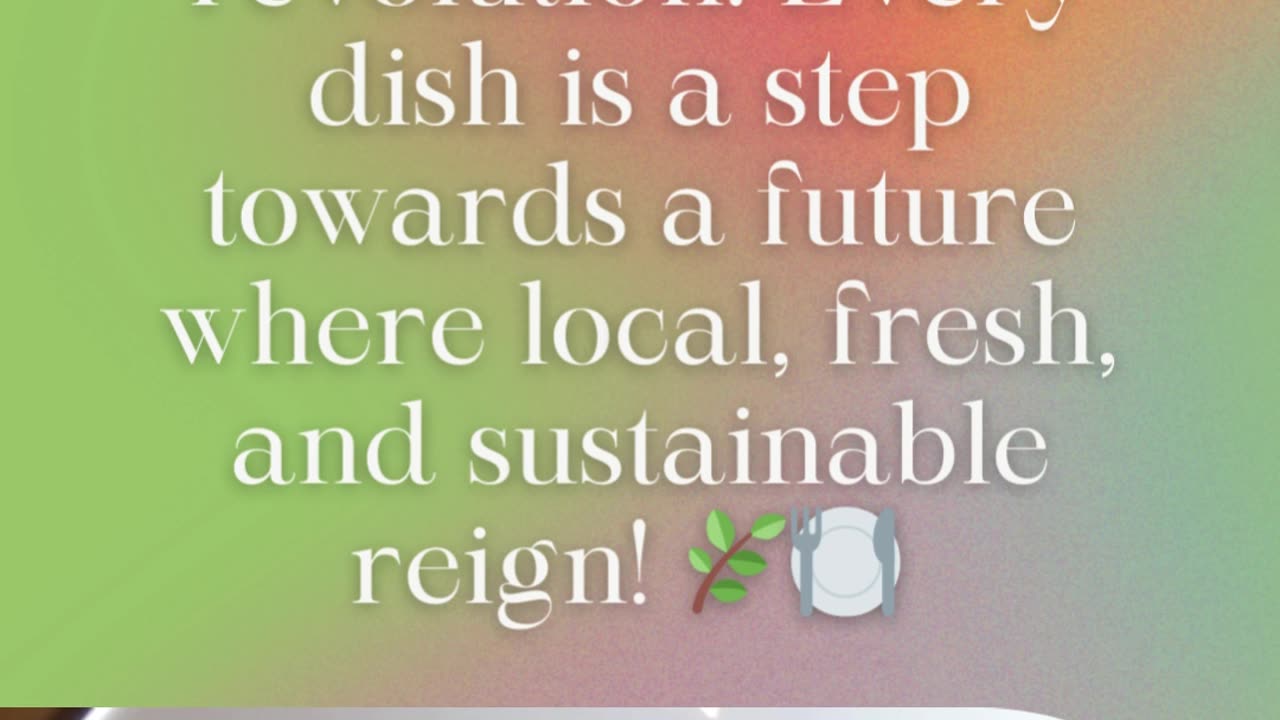 Every dish is a step towards a future 🚀