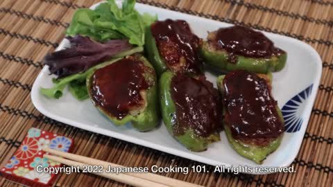 Piman Nikuzume (Stuffed Pepper) Recipe - Japanese Cooking 101