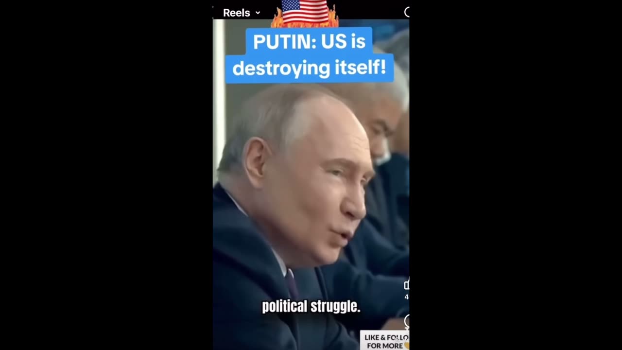 Breaking PUTIN US IS DESTORYING ITSELF! He's Not Wrong.