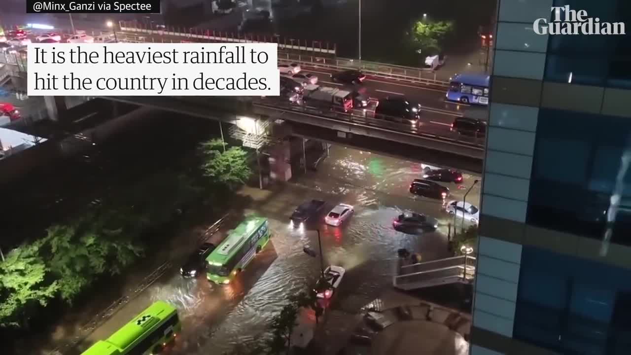 Floods submerge parts of South Korean capital