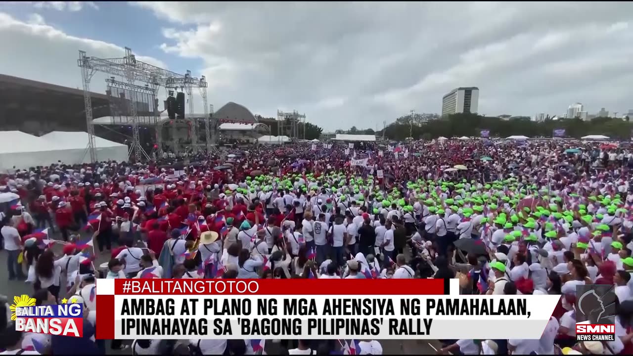 Ambag at plano ng mga ahensiya ng pamahalaan, ipinahayag sa 'Bagong Pilipinas' rally