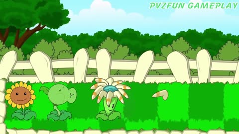 PLANTS VS ZOMBIES HEROES - Plants level 1 vs Zombies Funny - Zombies Attack Animation