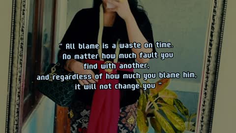 Stop blaming other people