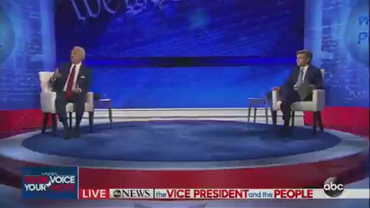 JoeBiden in October_ “I have this strange notion, we are a democracy