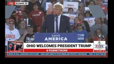 Trump's rally in Delaware, Ohio 23rd April