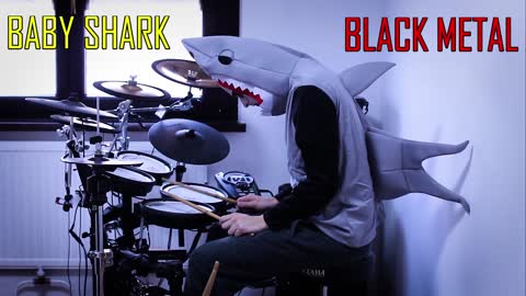 BLACK METAL BABY SHARK drumming