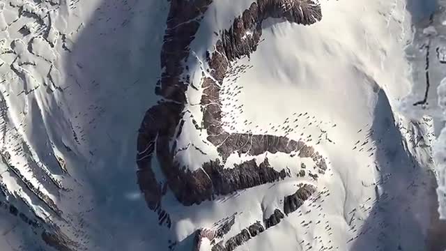 The snow-capped mountains I discovered during aerial photography, what do they look like! #shorts