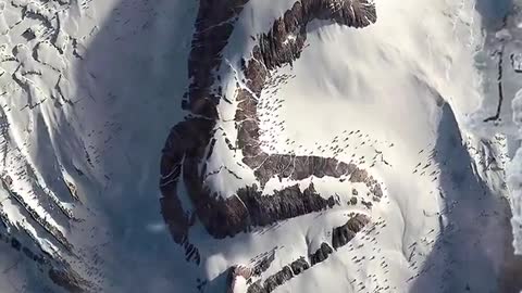 The snow-capped mountains I discovered during aerial photography, what do they look like! #shorts