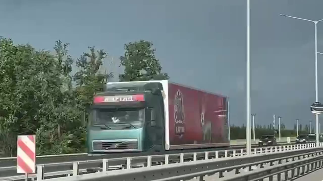 A large column of vehicles of PMC "Wagner" On The Way To Belarus