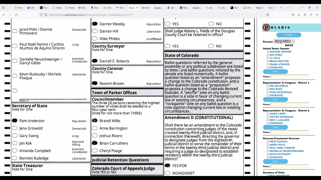 Instruction Video for Polaris Recount (Douglas County, Colorado version)