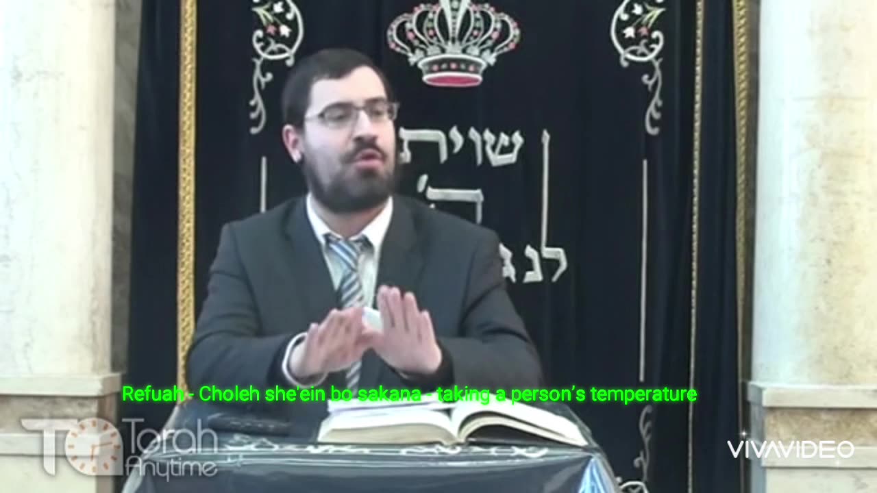 Refuah - Non-Dangerously Ill Choleh [חולה שאין בו סכנה] - taking a person’s temperature (Video #3)