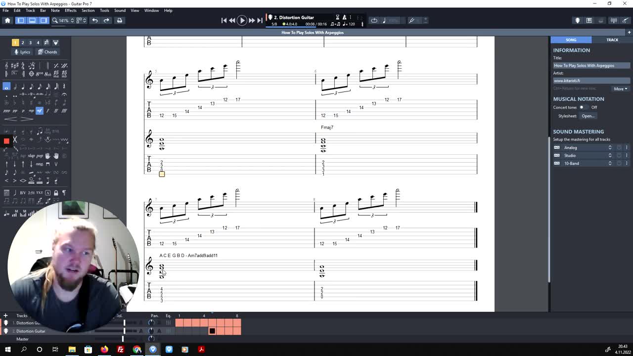 How To Play Solos With Arpeggios Part 2 - Kitaratunnit Tampere