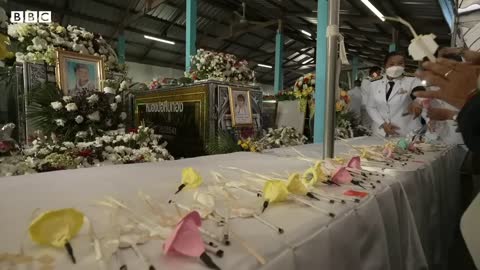 Thailand nursery attack: Final farewell after massacre - BBC News