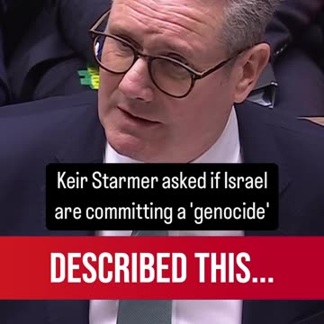 The Prime Minister tells the Commons he does not view Israel’s behaviour in Gaza as a genocide.