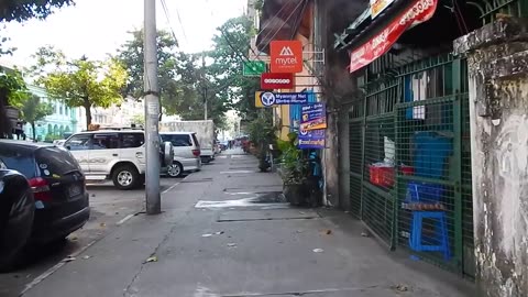 Walking in Downtown Yangon