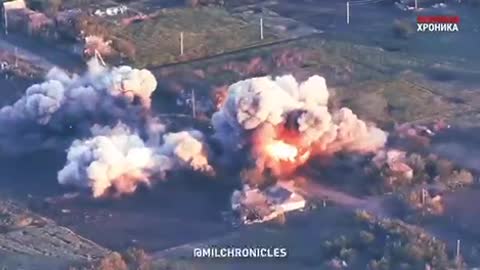 TOS-1 Thermobaric Munitions Near Bakhmut