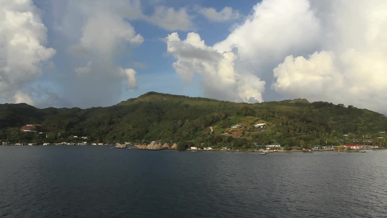 View of a tropical island