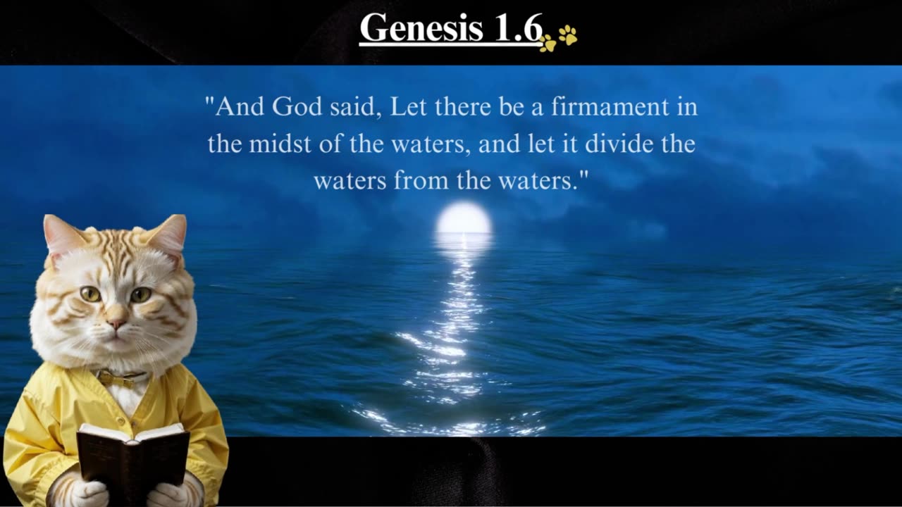 Genesis 1v6 - A Cat’s Divine Interpretation of the Bible #SpiritualJourney #DivineWisdom