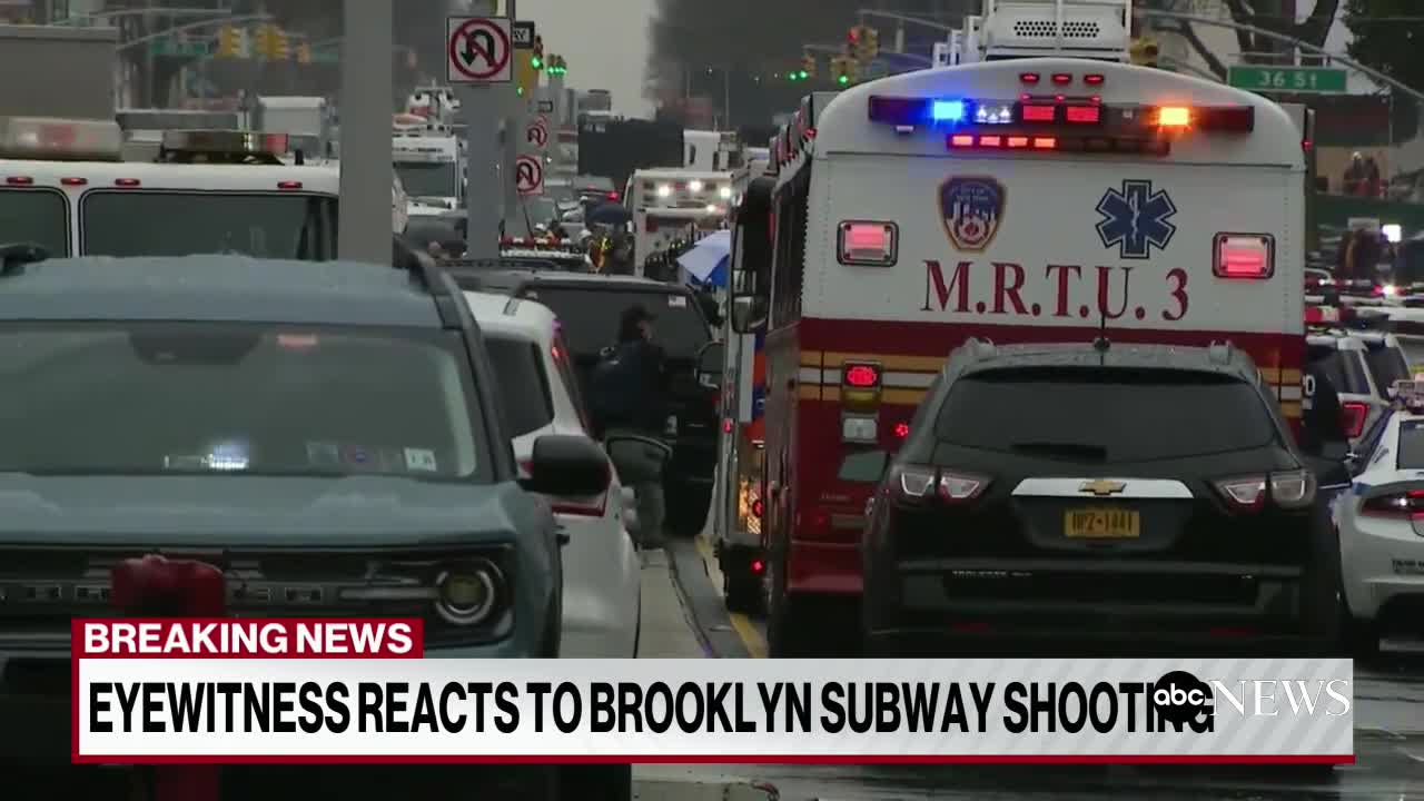 NYC subway shooting eyewitness on bloody aftermath