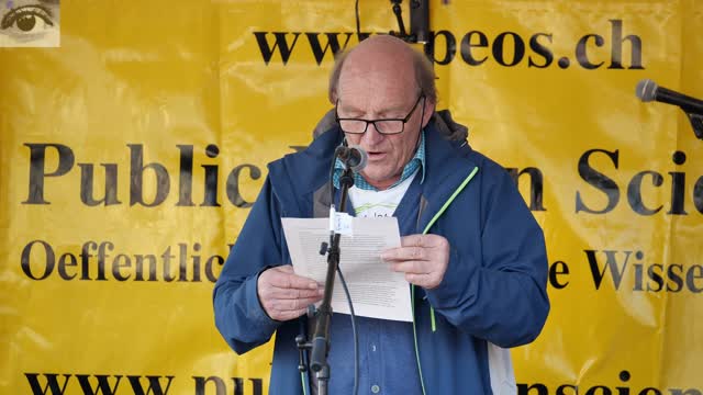 Urs Hans, Organisator der Kundgebung von Bern, 12. 11. 2021