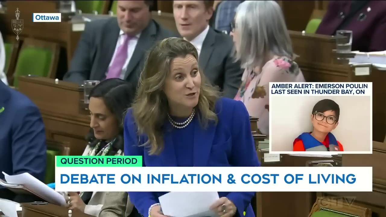 Freeland and Poilievre debate the cause of inflation/ "Stop Leading Canadian astry"