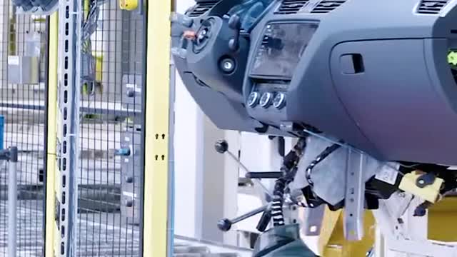 During automobile production, workers install it.