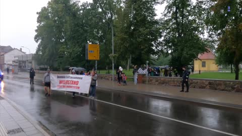 Demmin - Der Demonstrationszug startet 08-09-2022