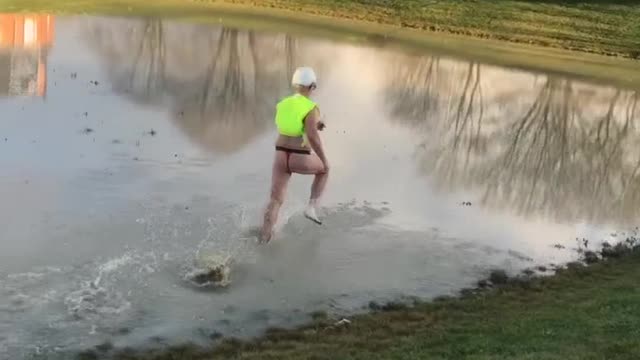 Even Santa Has to Cool off Somehow