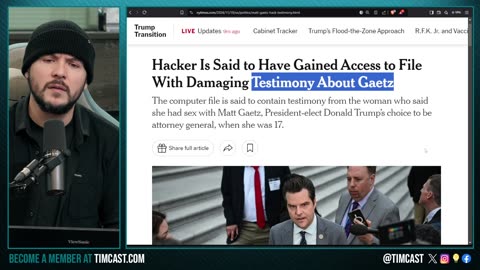 Media Claims HACKER Stole Compromising Info On Matt Gaetz, DEEP STATE IS TERRIFIED Of AG Matt Gaetz