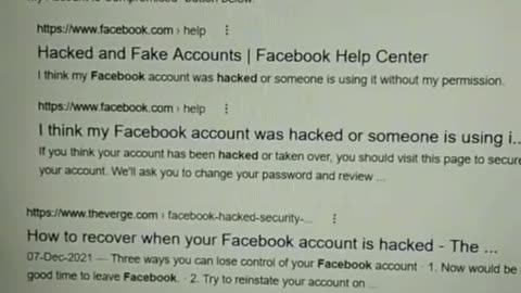 How recover Facebook account