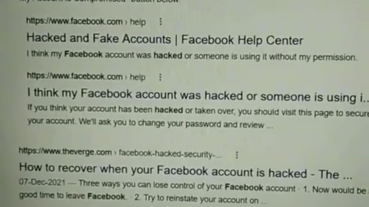 How recover Facebook account