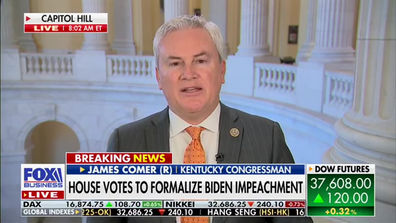 'Typical Biden Fashion': Comer Says Hunter Defying Subpoena Reveals 'Arrogance'