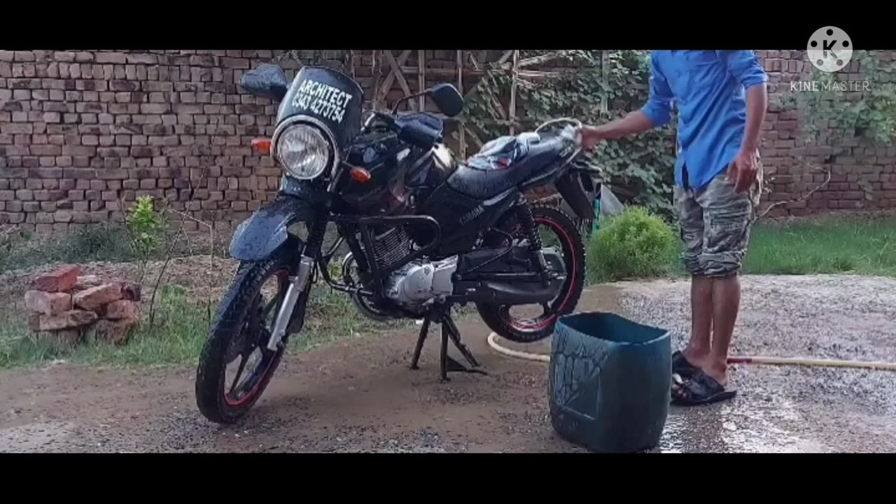 Yamaha ybr washing