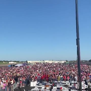 Trump is "losing popularity". Meanwhile this weekend in Waco Texas...