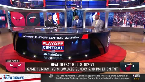 Butler has big night!- - Inside The NBA shocked Heat eliminate Bulls 102-91, face Bucks in Round 1