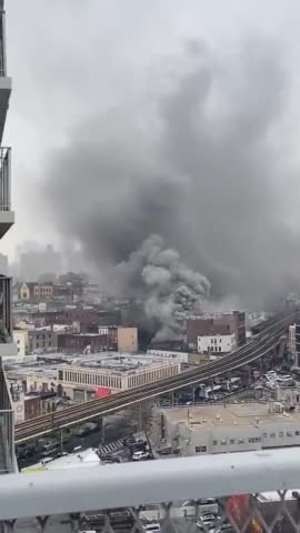 A MASSIVE Fire Broke Out In Brooklyn, New York