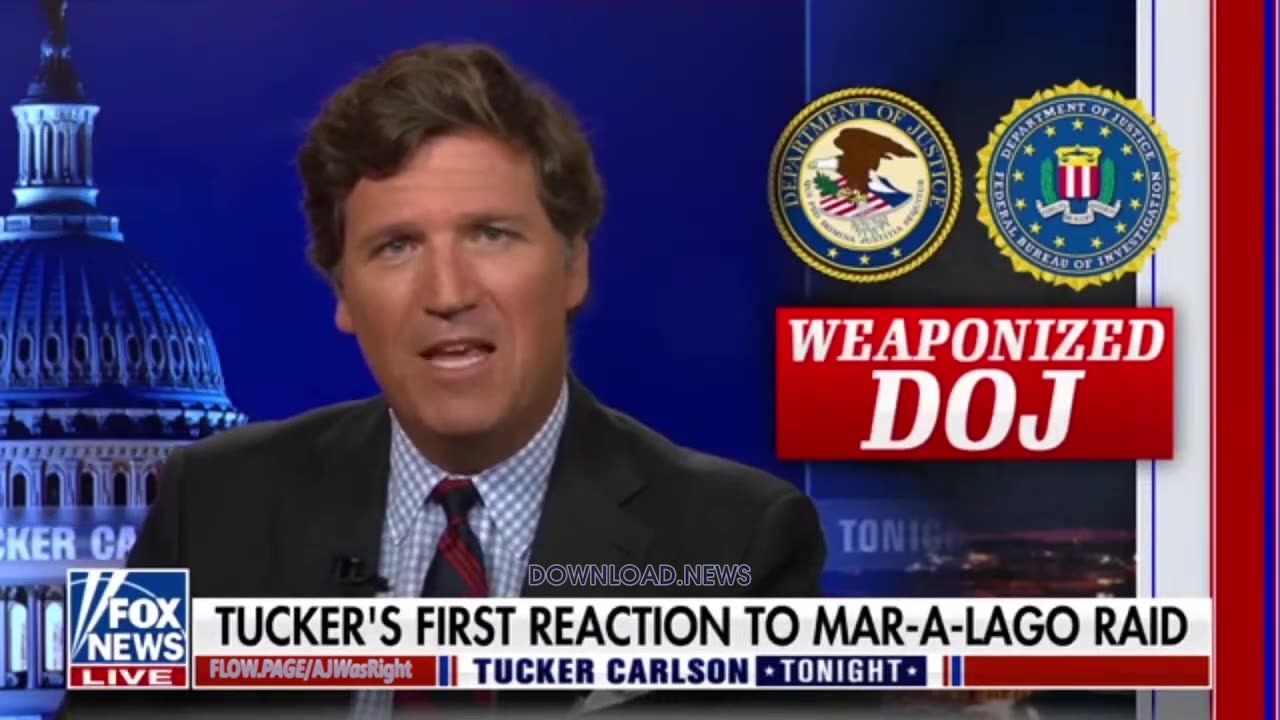 Tucker Carlson: RINO Republicans Support The Biden Regime Raiding Trump's House - 8/15/22