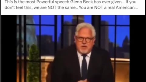 Powerful speech by Glenn Beck