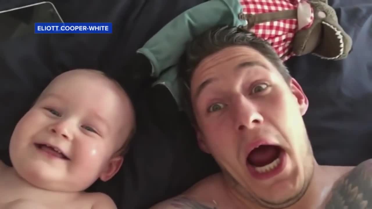 Baby Laughing Uncontrollably at Dad Will Make You Smile.mp4