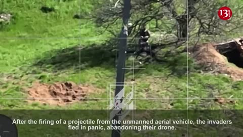 Preparing for an attack, Russian drone operators themselves became targeted by a drone