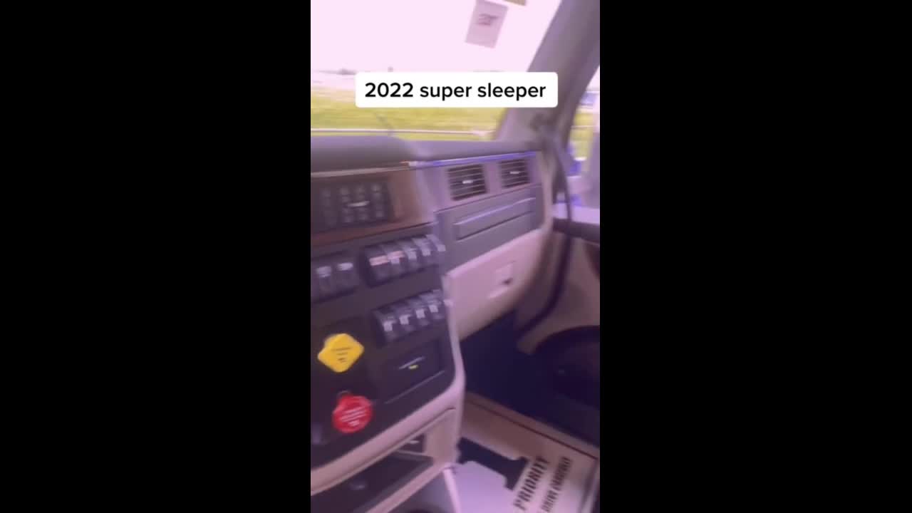 Sleeper truck interior