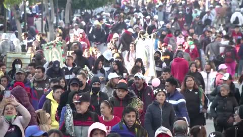 Millions of Catholic pilgrims arrive at basilica in Mexico