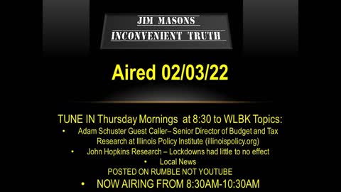 Jim Mason's Inconvenient Truth 2/03/22