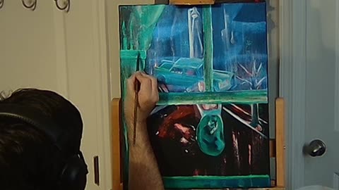 Watching Paint Dry Ep.3 (Same painting from ep 2)- Time-Lapsed Acrylic painting