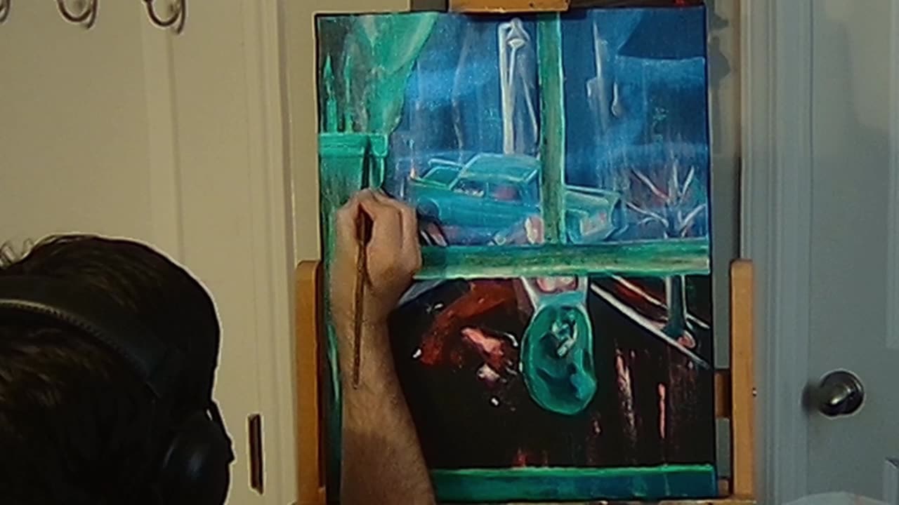 Watching Paint Dry Ep.3 (Same painting from ep 2)- Time-Lapsed Acrylic painting