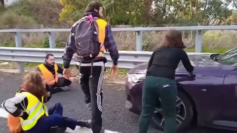 Protestors attempt to block road and find out