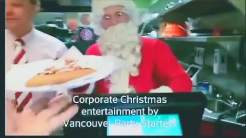Burnaby Pizza CEO reviews Vancouver BC Christmas entertainers magic show Santa balloons